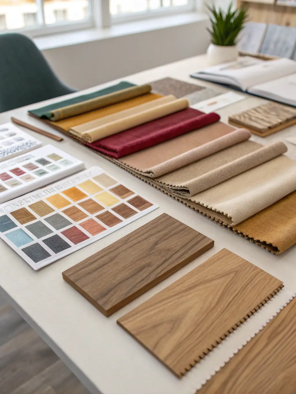 A vibrant display of various fabric samples showcasing different patterns, textures, and colors produced by Kanavice Textile, highlighting the diversity of their collections.